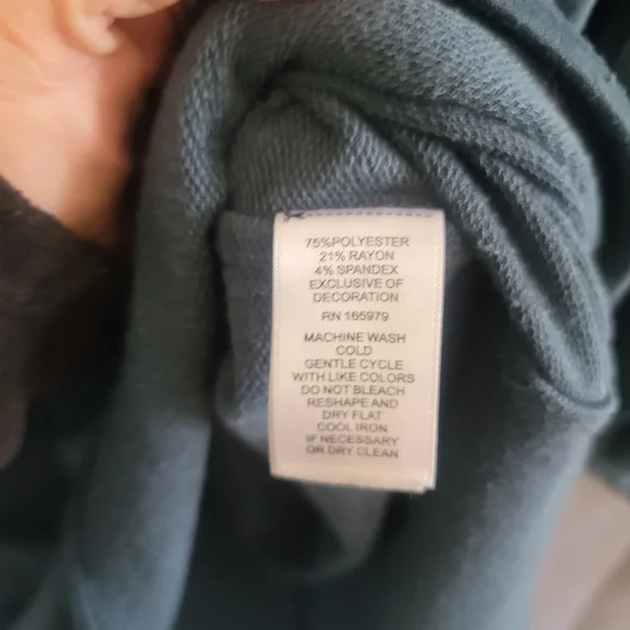 Cupio Women's Blue 3/4 Sleeve Scoop-Neck Top, Size Medium - Picture 4 of 5